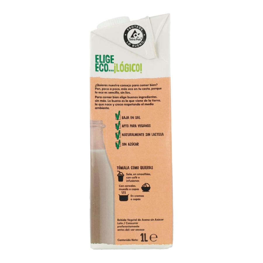 Pack de 6 Bebidas de Aveia Biológicas 0% Açúcar Ecocesta 1L