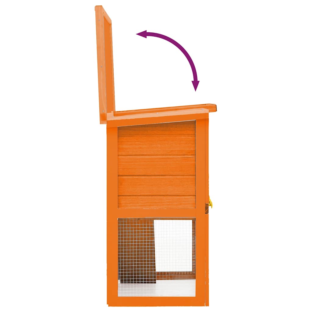 Casa De Animales Pequeños Jaula Conejera 1 Puerta Madera_5