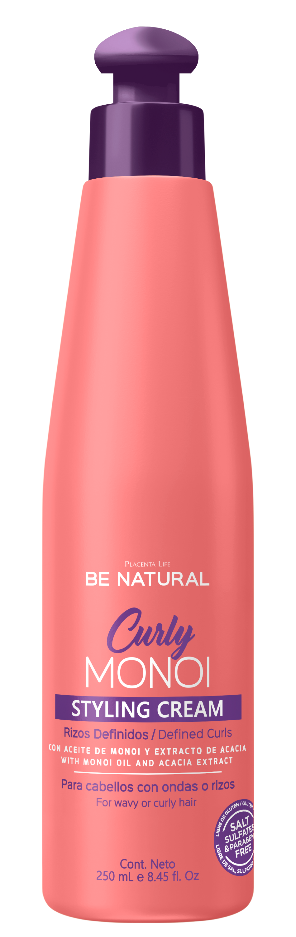 Curly Monoi Styling Cream Rizos Definidos Frasco 250ml_0