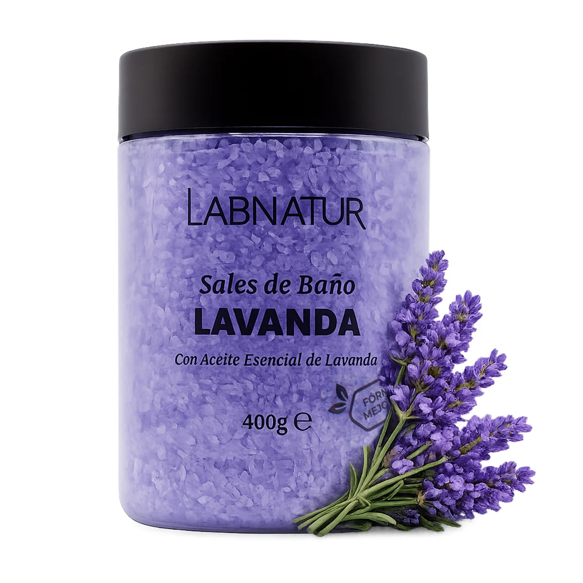 Sales de Baño de Lavanda Labnatur 400 g | Hidratan y Suavizan | Con Aceite Esencial de Lavanda | Veganas_1