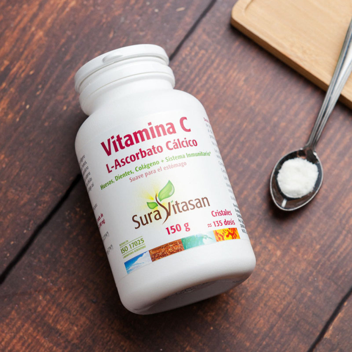 Vitamina C L-Ascorbato, Sura Vitasan, 150g