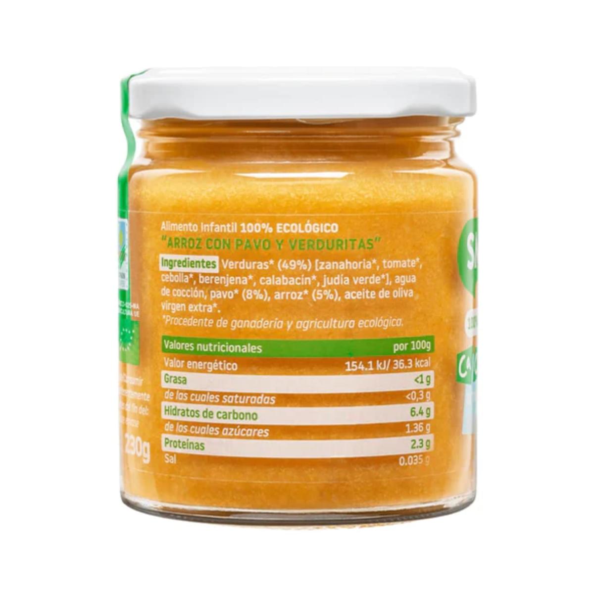 Pote de Arroz Biológico com Peru e Legumes CA CHI TOS Smileat, 230g