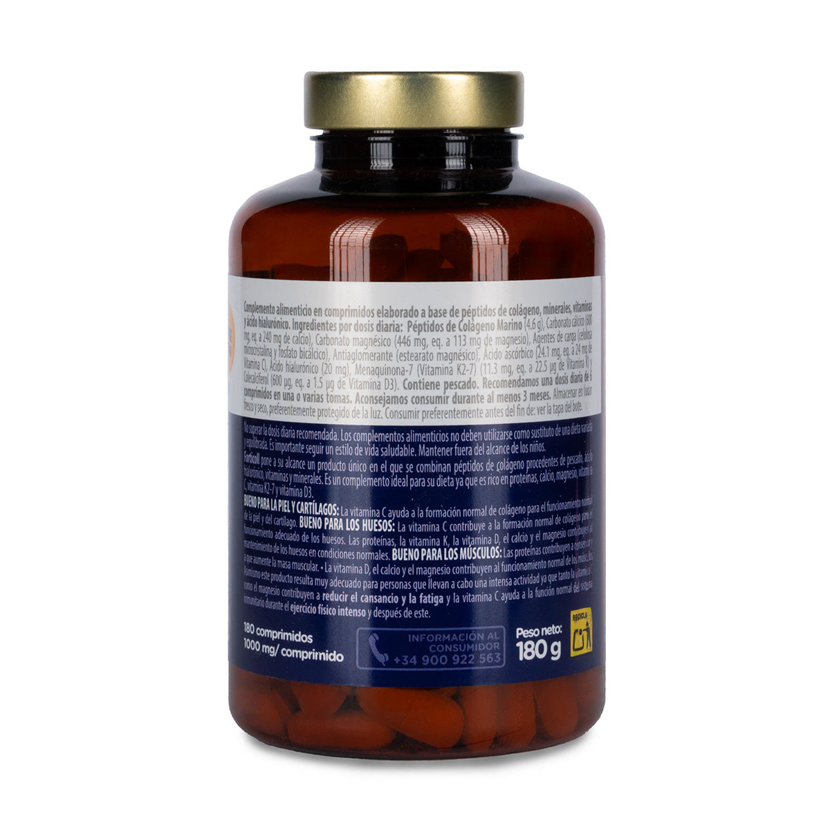 Colagénio Marinho Forticoll, 180 comprimidos