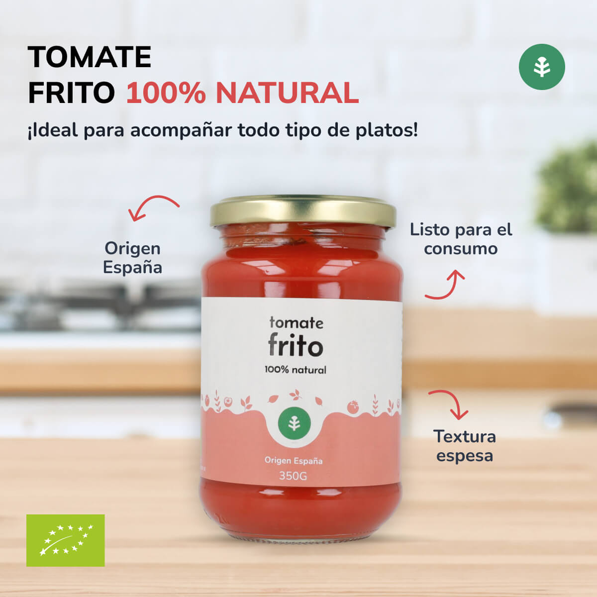 Tomate Frito Biológico Planeta Huerto 350 g