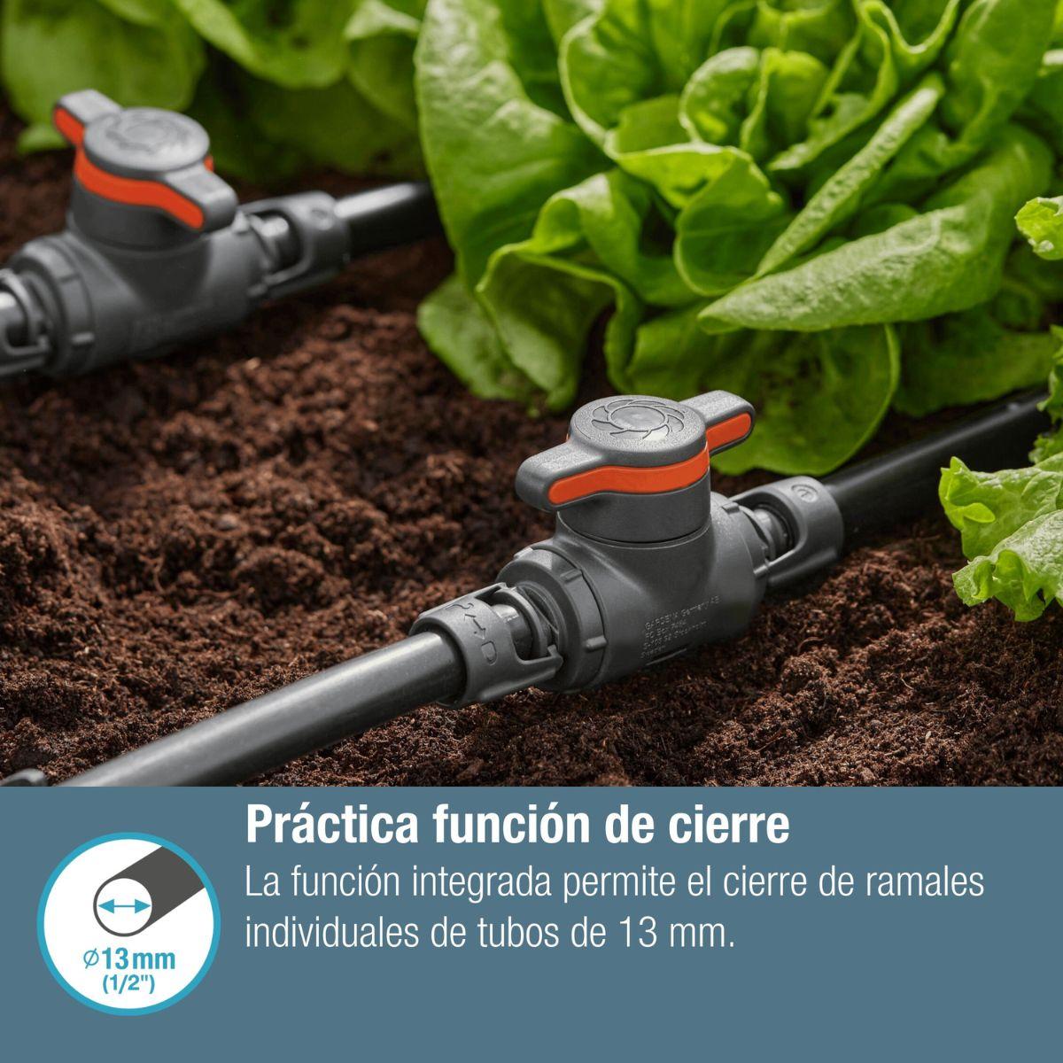 Válvula de fecho/regulação Gardena Microdripsystem de 13 mm (1/2")
