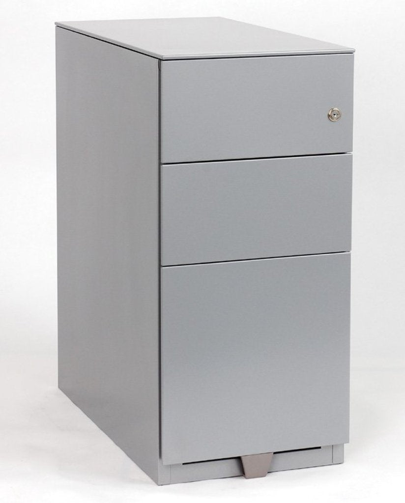 Cajonera Note Bisley 2 Cajones Plano Y Un Cajón Archivo Móvil 64,5h X30 Gris_0