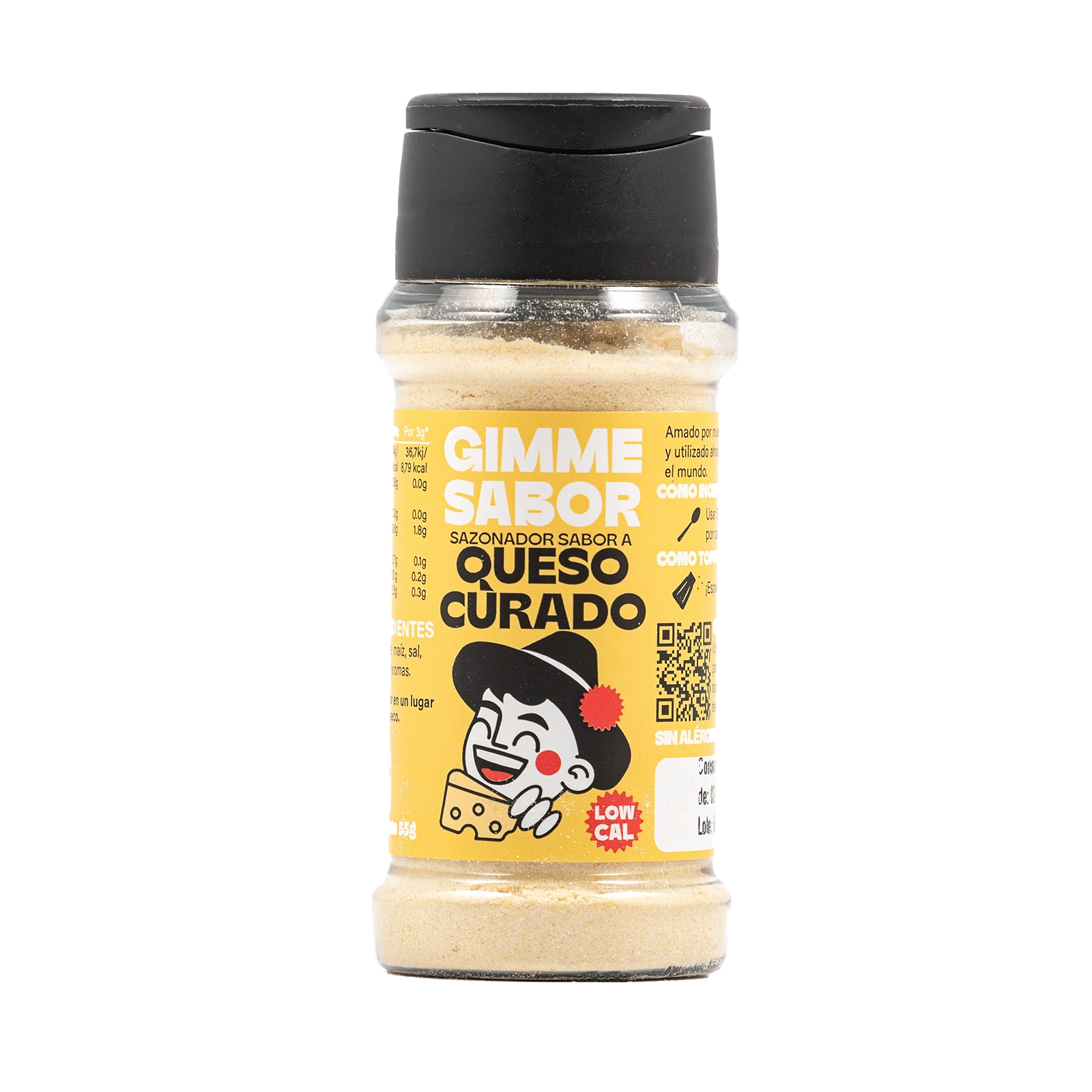 Sazonador vegetal sabor queso curado