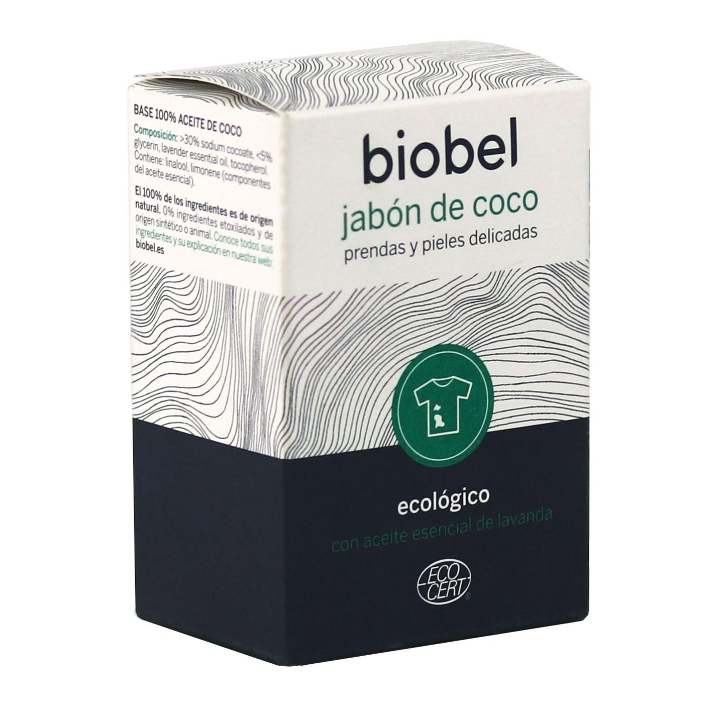 Sabonete de coco Biobel para pele sensível e roupa delicada