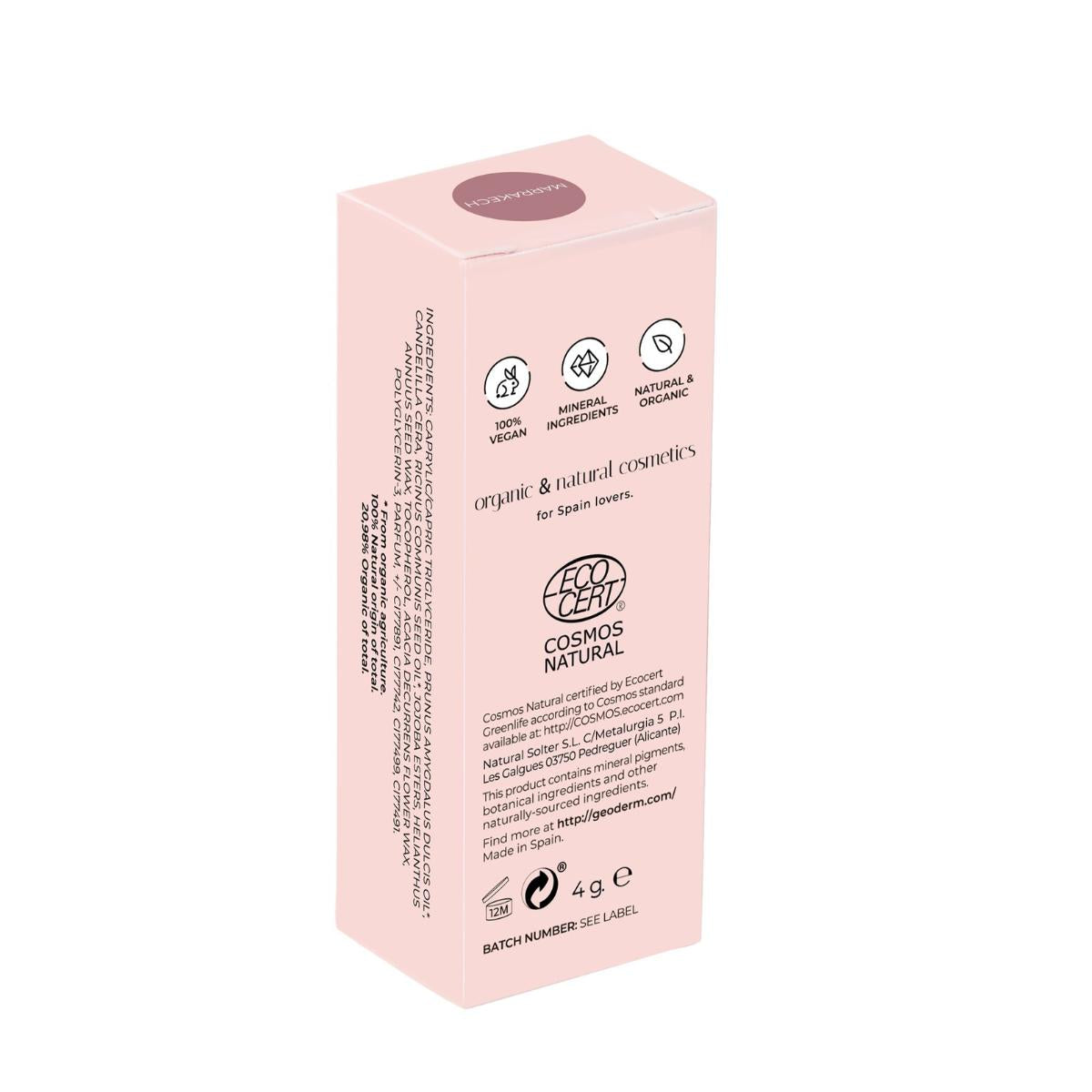 Batom Marraquexe (Natural e Vegan) Geoderm 4 g