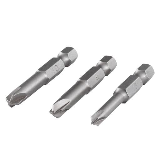 3 pontas de chave de fendas Wolfcraft Torq-Set 50mm