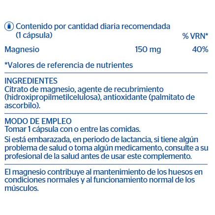Encapsulamentos Puros de Citrato de Magnésio