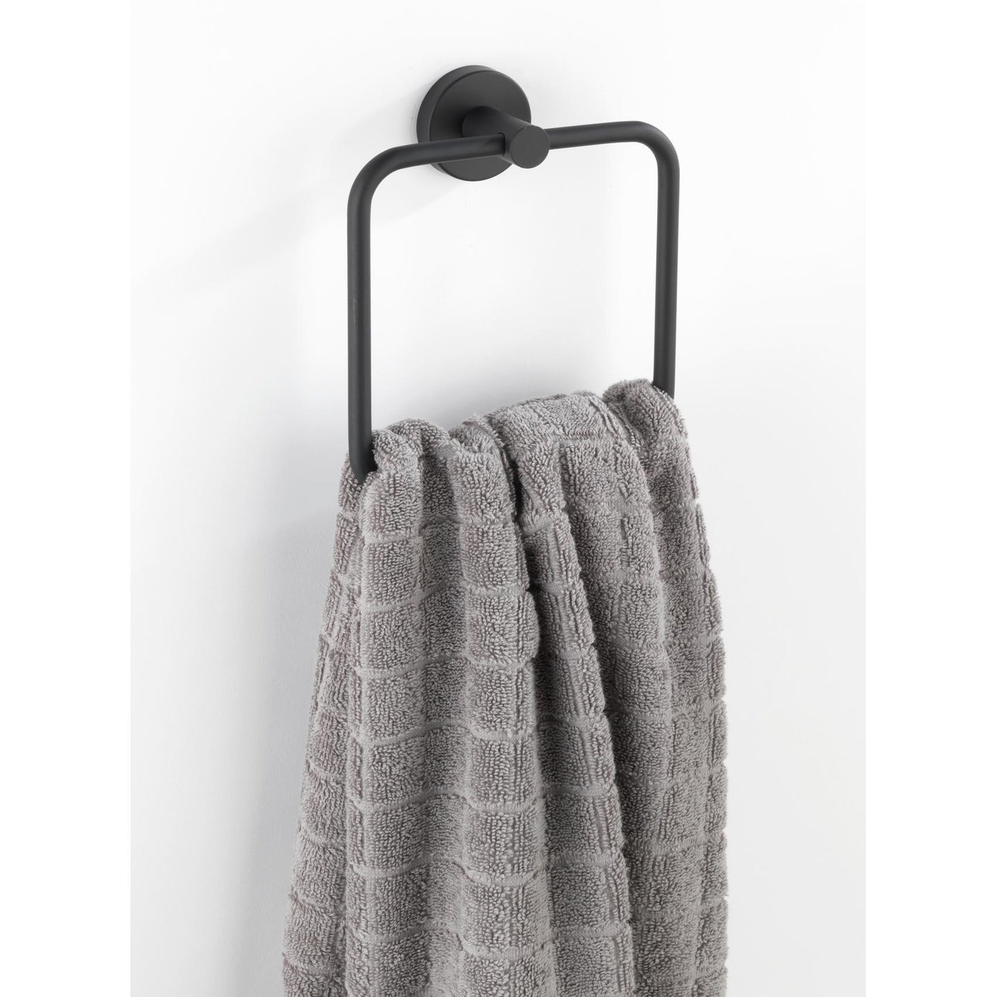 Suporte para toalhas Bosio em aço inoxidável, preto mate Wenko