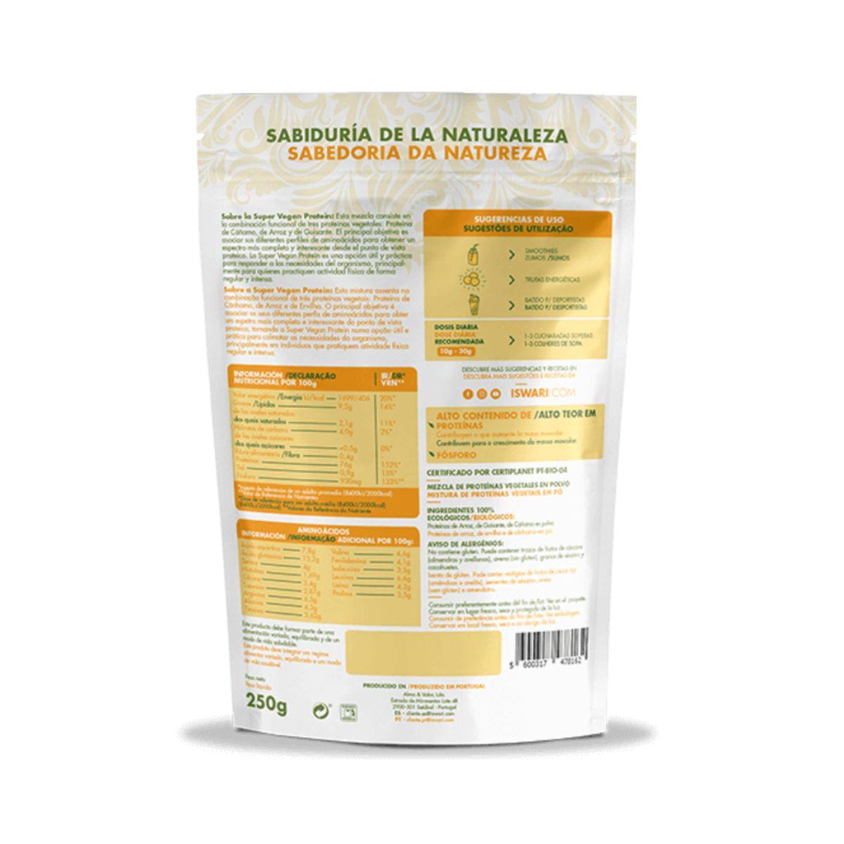 Iswari Super Proteína Vegan, 250g