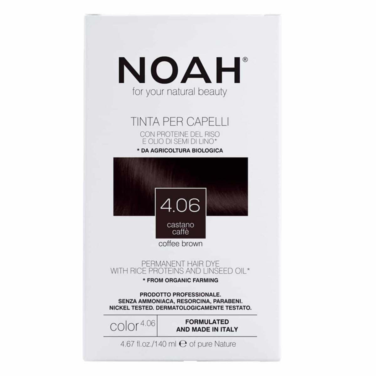 Tinta de cabelo Noah Coffee Brown 140 ml (4,06)