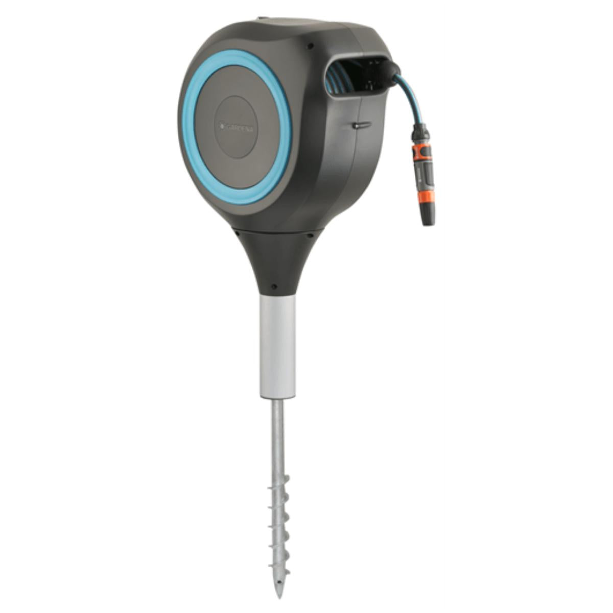 Enrolador de mangueira automático com espiga RollUp M 20 m Gardena