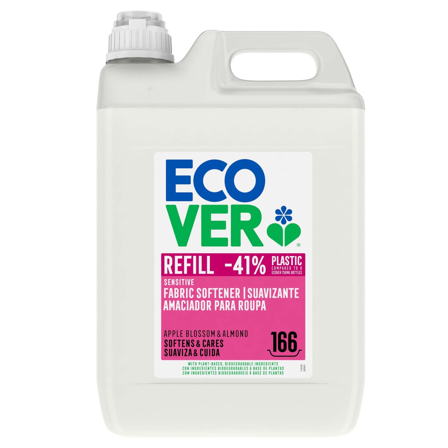 Amaciador de Roupa Ecover Flor de Maçã e Amêndoa 5 L
