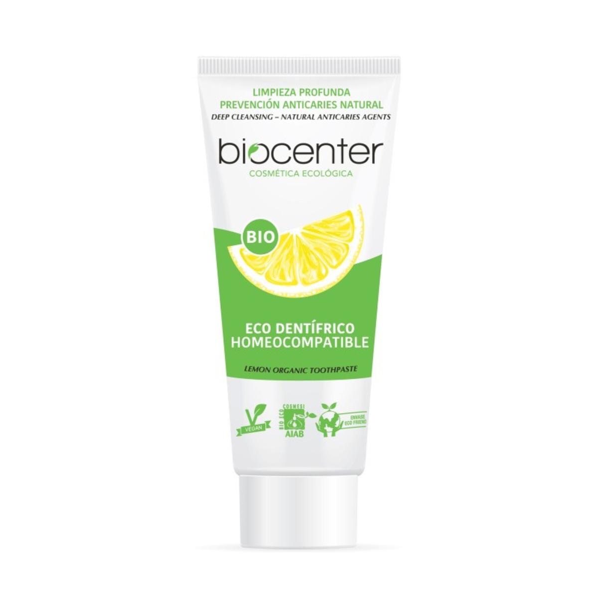 Biocenter Homeocompatível ECO e Vegan Pasta Natural Limão 100 ml