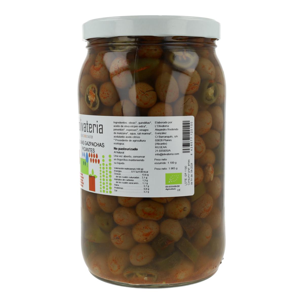 Gazpacha Picante Azeitonas Bio Olivateria 1,1Kg (A Granel)