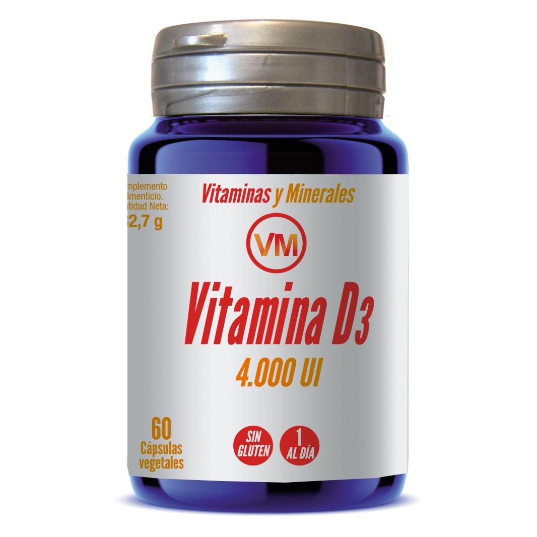 Vitamina D3 4000 UI Ynsadiet 60 cápsulas