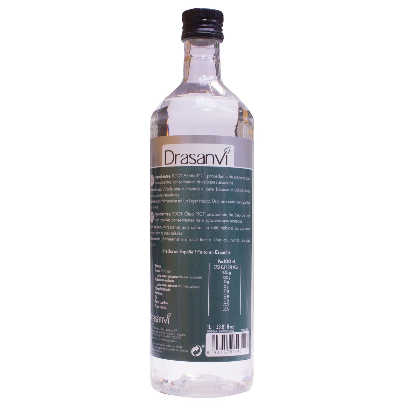 Óleo MCT de Coco Cetogénico Drasanvi