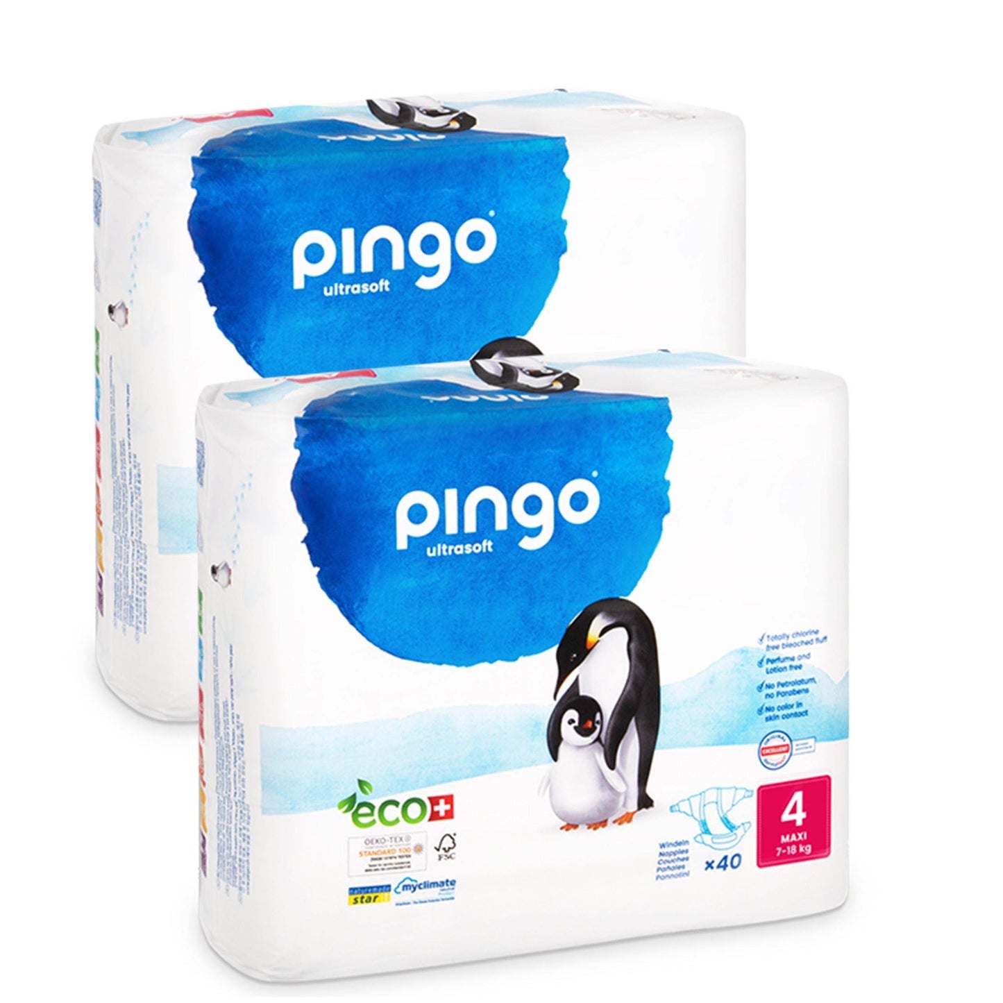 Fraldas T4 (7-18kg) Pingo 80 unidades