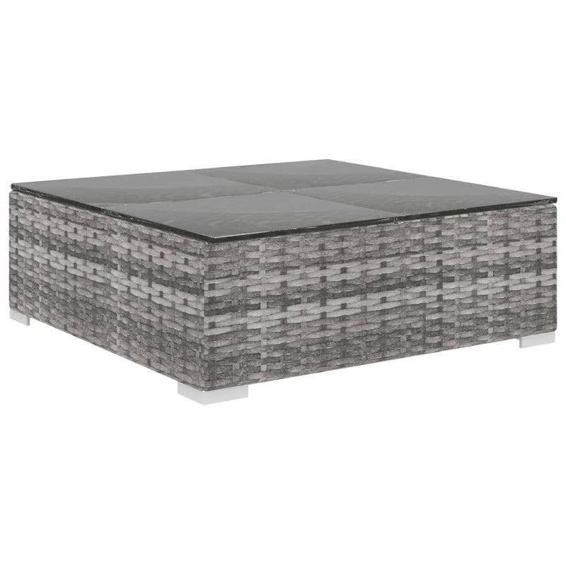 Vidaxl Set De Muebles De Jardín 8 Pzas Y Cojines Ratán Sintético Gris_5