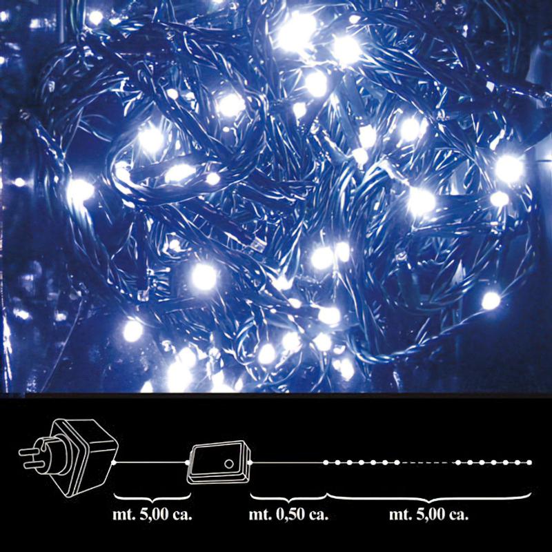 Luces Navidad 100 Leds Blanca Interior / Exterior Ip44_0