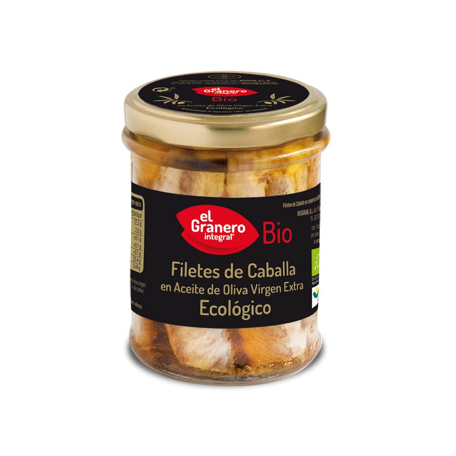 Filetes de Cavala Biológica em Azeite Virgem Extra El Granero 195g