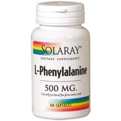 Phenylalanine 500 mg Solaray, 60 cápsulas