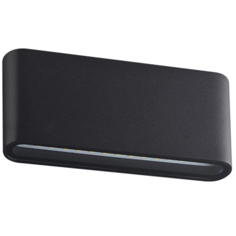 Aplique Exterior Iglux Lupo Cct 10051-ne-cct Potencia 12w 1200 Lúmenes 3000 K-4000 K_0