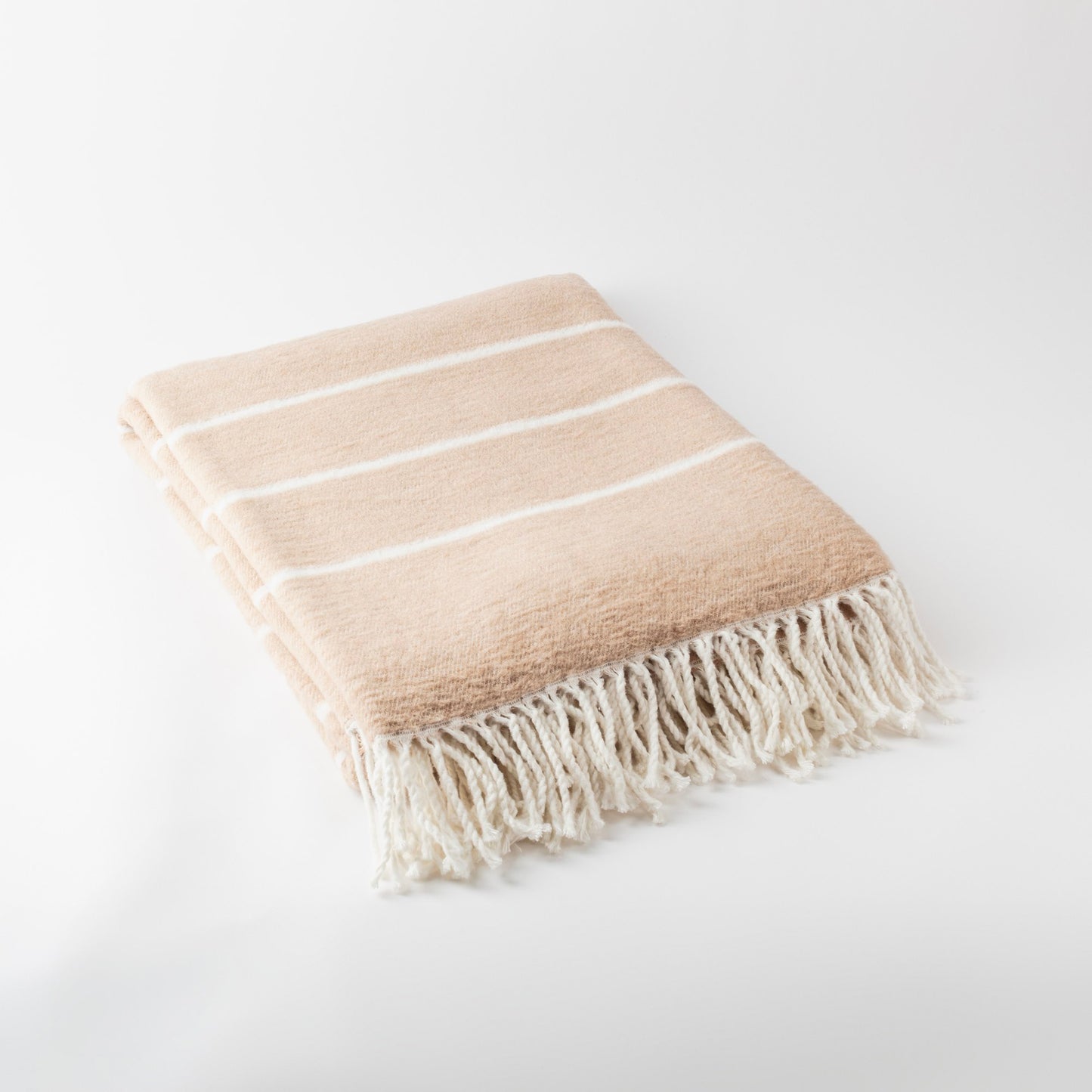 Manta 130x170cm 320gsm 60% Algodon 40% Acrilico Beige Benetton_2