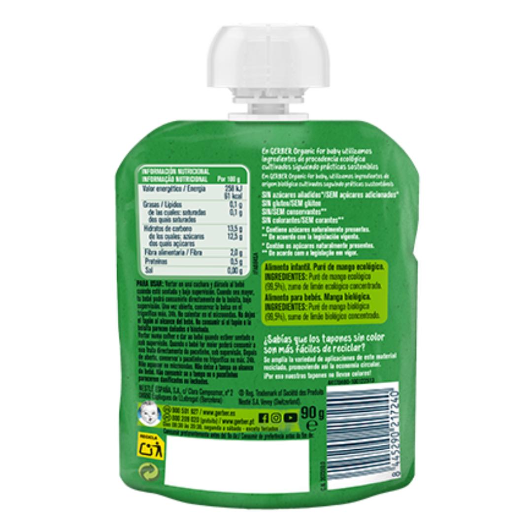 Papinha de Manga Orgânica Gerber para Bebé em Saqueta 90g