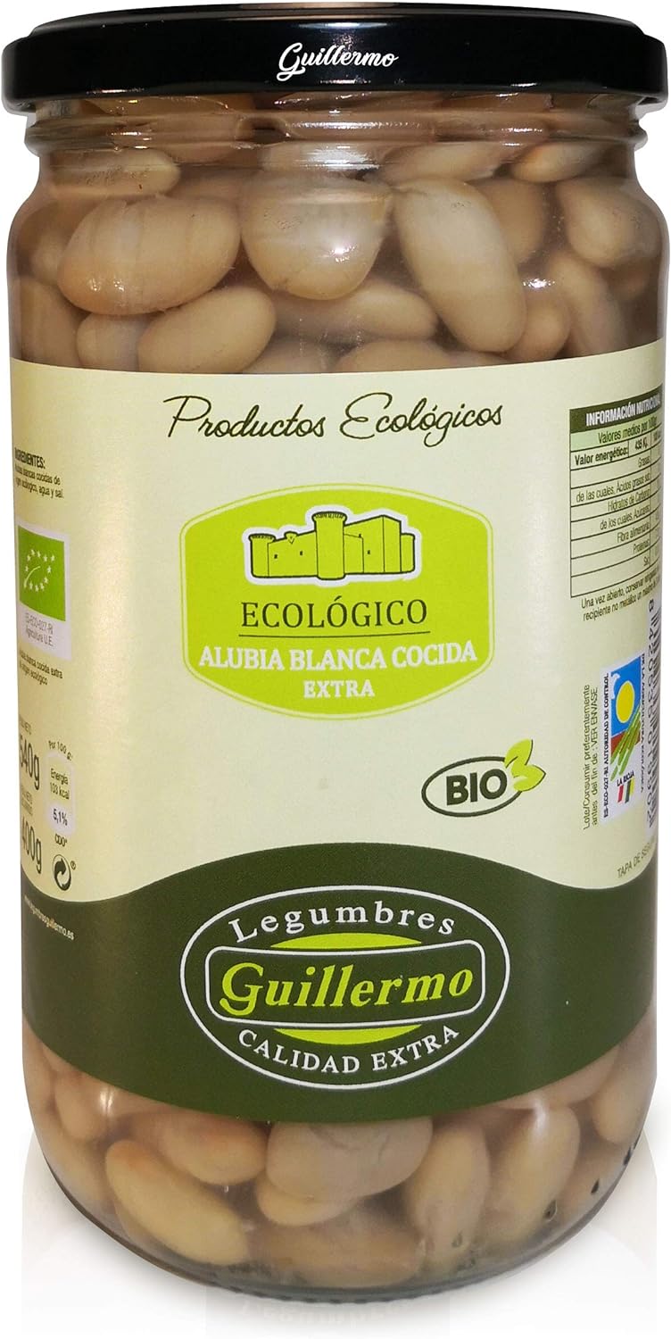 Alubia Blanca Cocida Bio - 540 G, Tarro_0