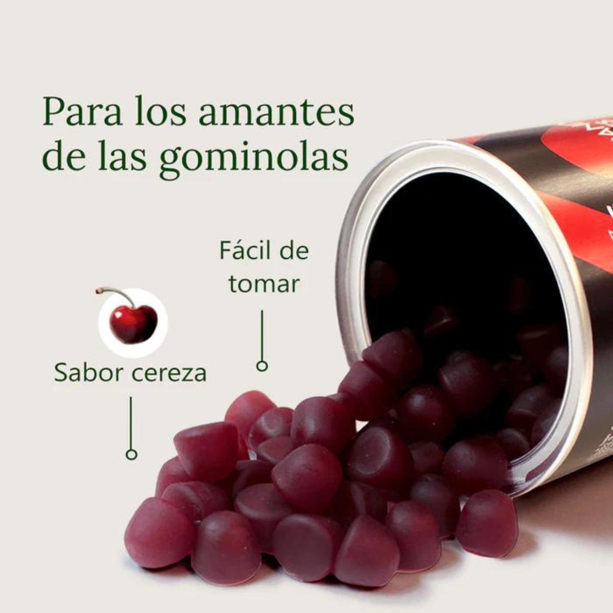 Ashwagandha em gomas com sabor a cereja Aldous Bio 120 gomas