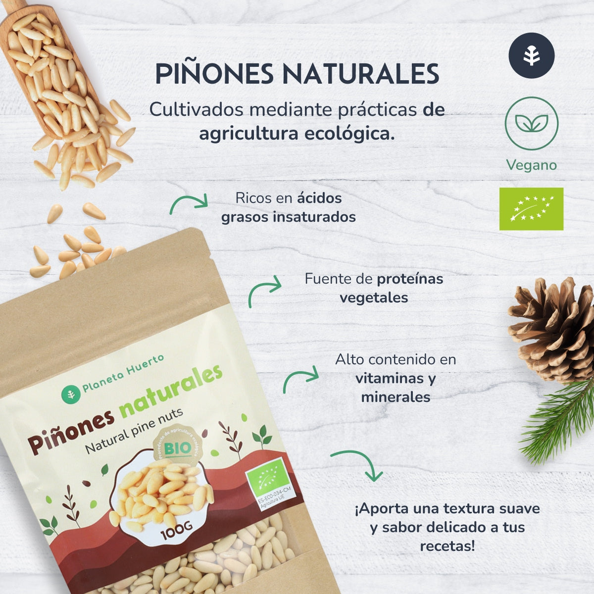 Pinhões ECO Planeta Huerto 100 g