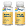 Embalagem de 2 Adrenal Success™ - Solaray, 60 cápsulas vegetais. Adequado para veganos.