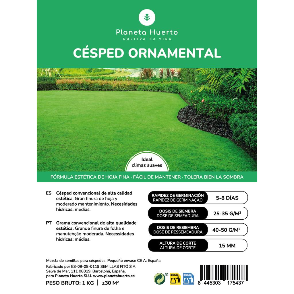 Sementes de Relva Ornamental Planeta Huerto 1 kg