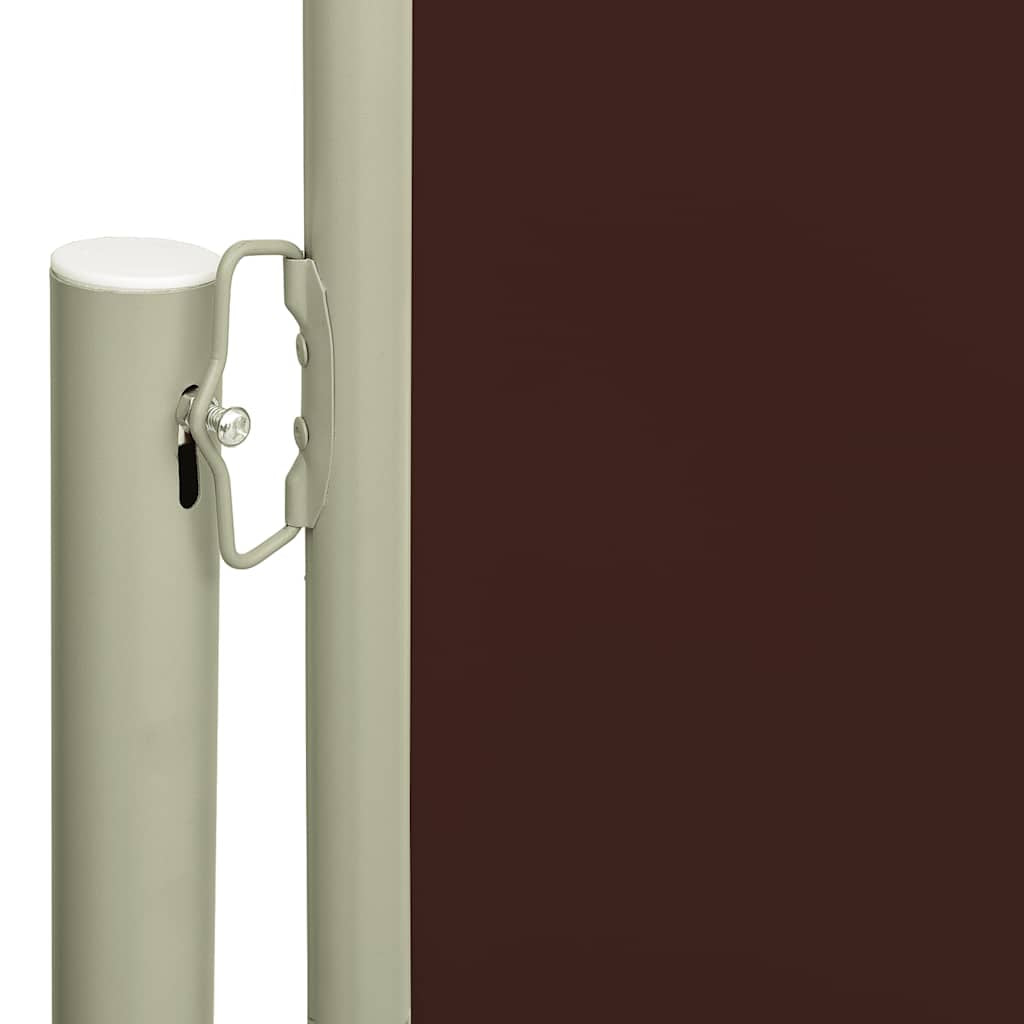 Vidaxl Toldo Lateral Retráctil De Jardín Marrón 160x300 Cm_4
