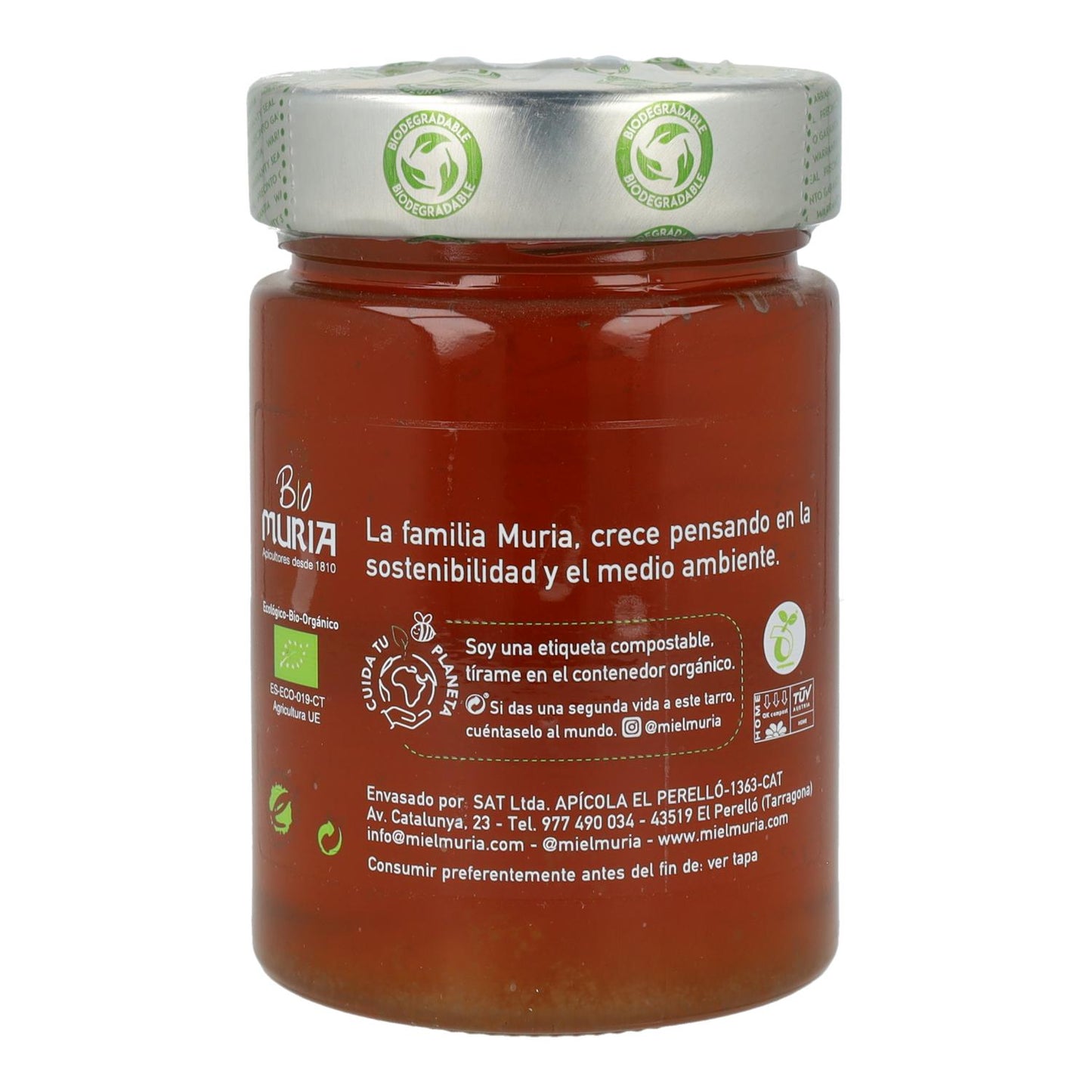 Mel de Eucalipto Biológico Muria 470 g