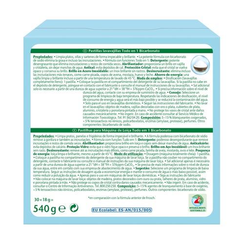 Embalagem promocional 2x Máquina de lavar louça Frosch 30 comprimidos