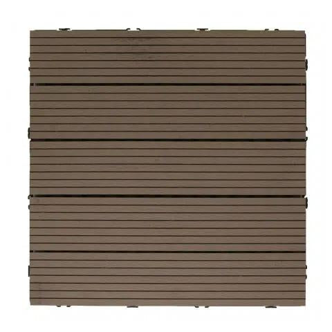 Embalagem com 5 peças compostas Durafloor 50x50 Dioco Chocolate 1,25 m2