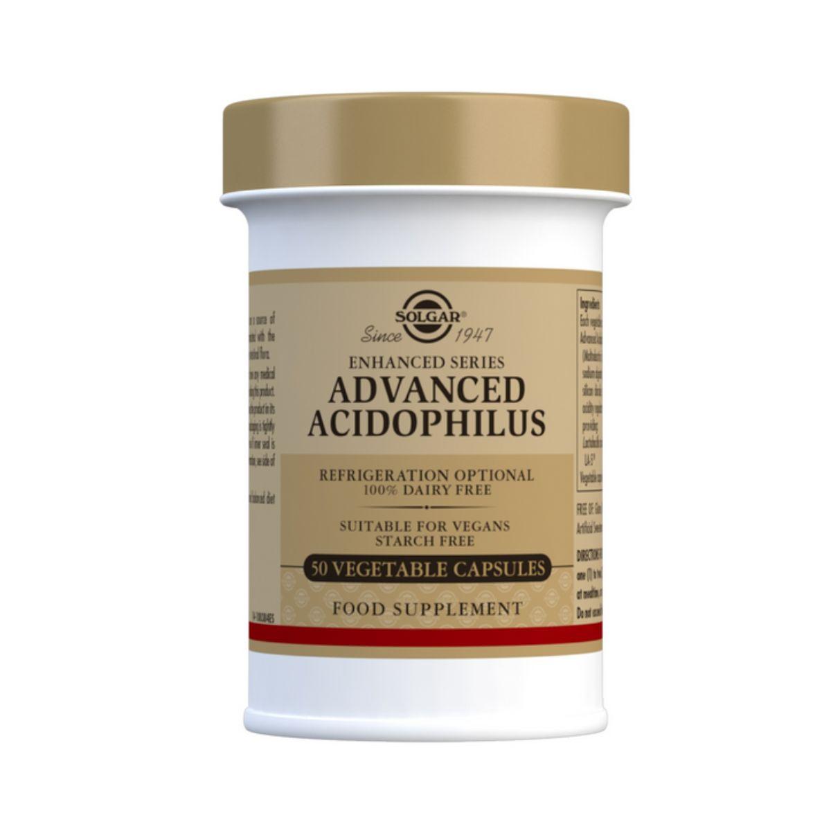 Acidophilus Plus Advanced Vegan Probiotic 50 Cápsulas Vegetais