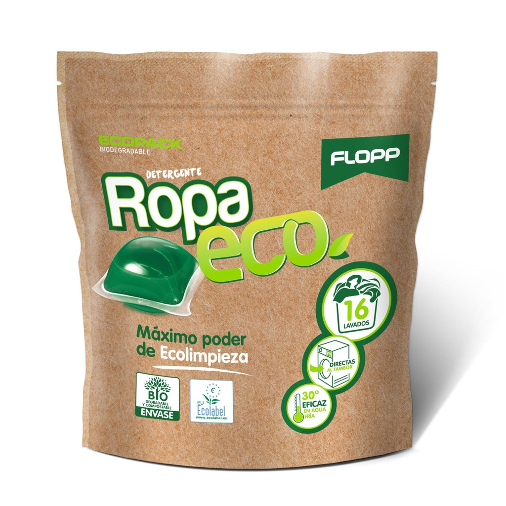 Detergente para a roupa ECO Flopp 16 cápsulas
