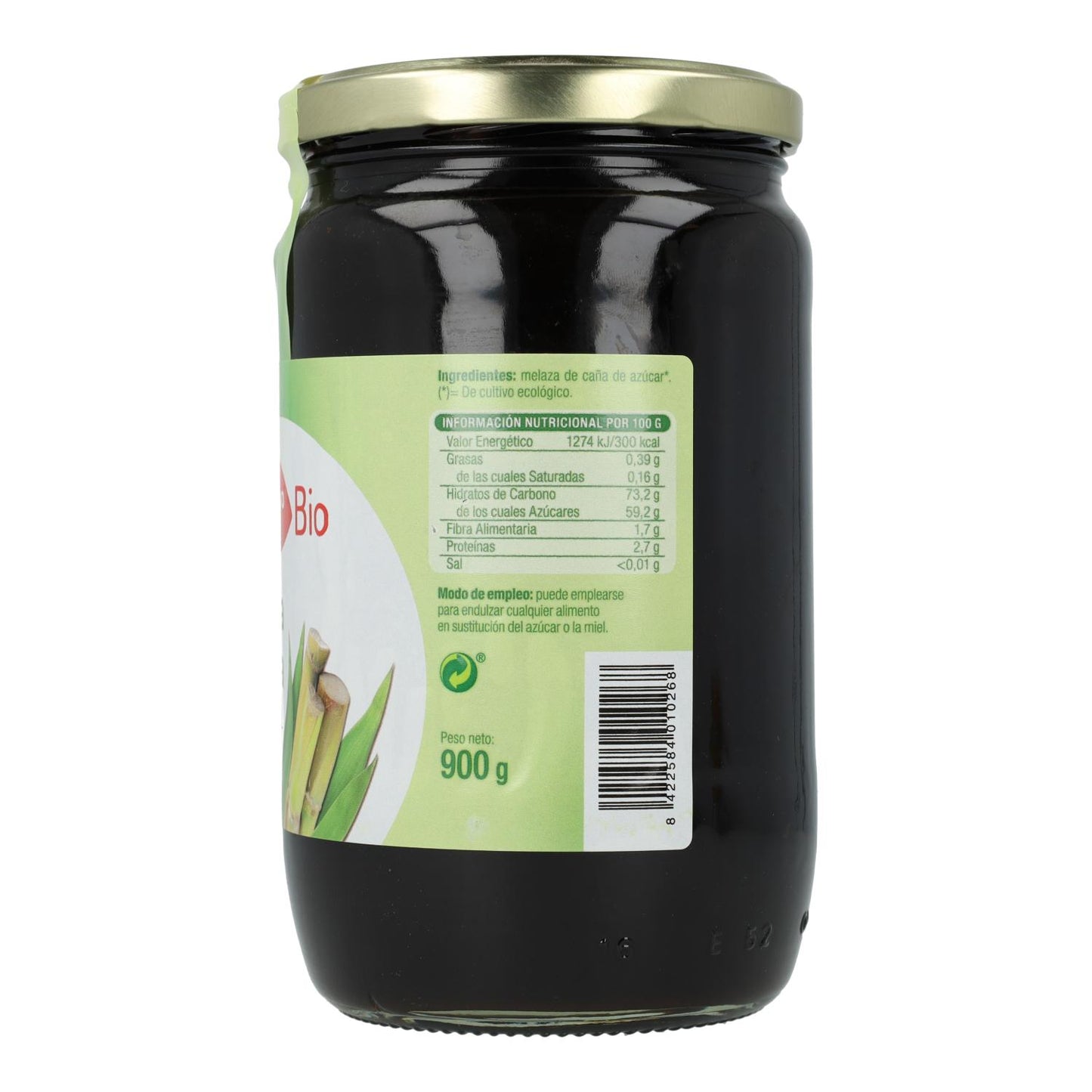 Melaço de Cana Biológico El Granero, 900 g