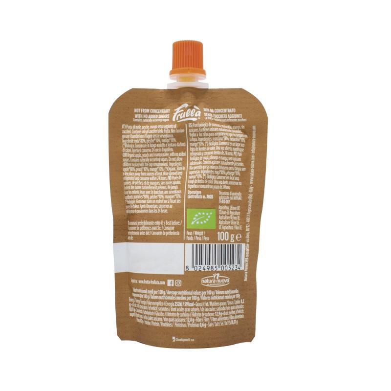 Saco Maçã, Pêssego e Manga Frulla Natura Nuova 1 unidade de 100gr