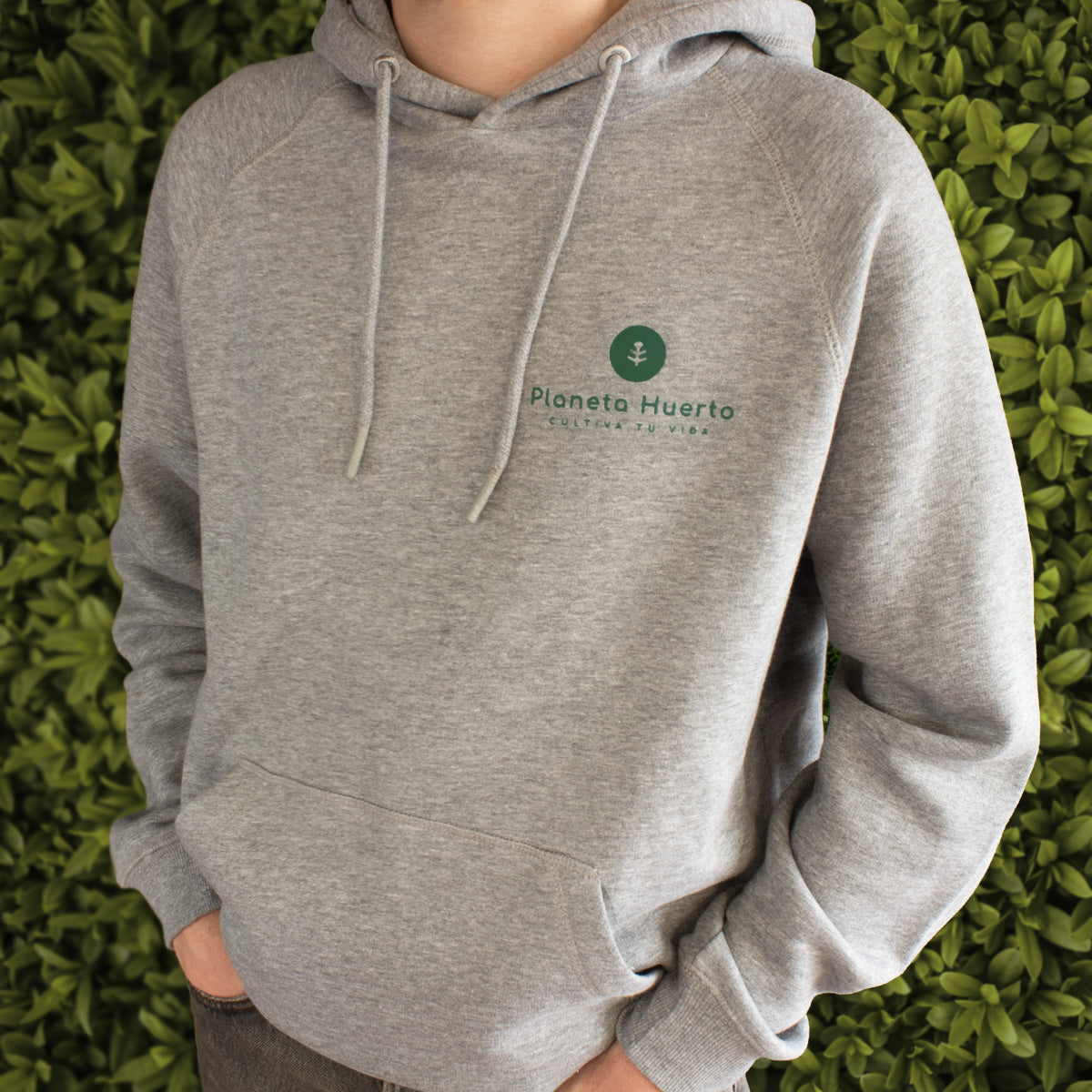 Sweatshirt ecológica solidária, Planeta Huerto, tamanho M