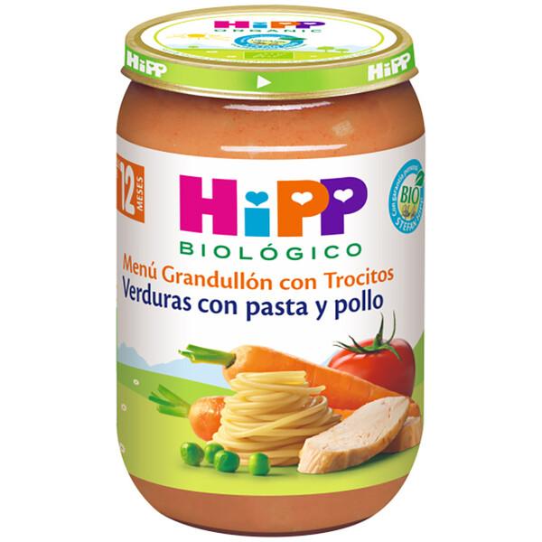 Embalagem x 3 Pote de legumes com massa e frango biológico +12 meses HiPP 220 g