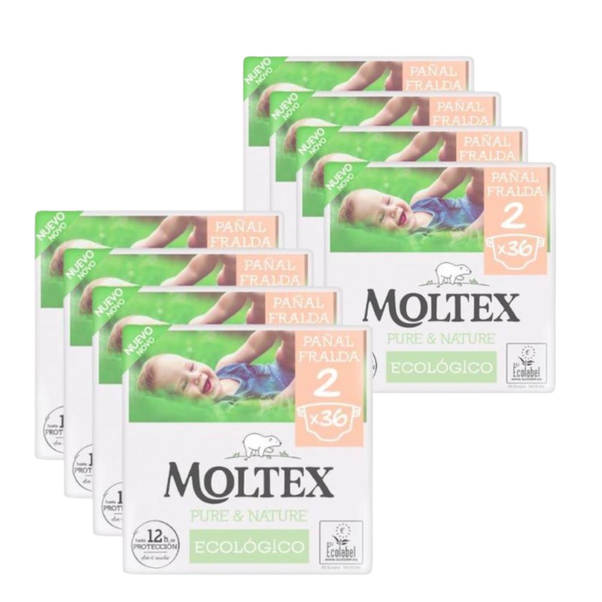 Moltex Pure & Nature T2 Pack (3-6 kg), 288 Unidades