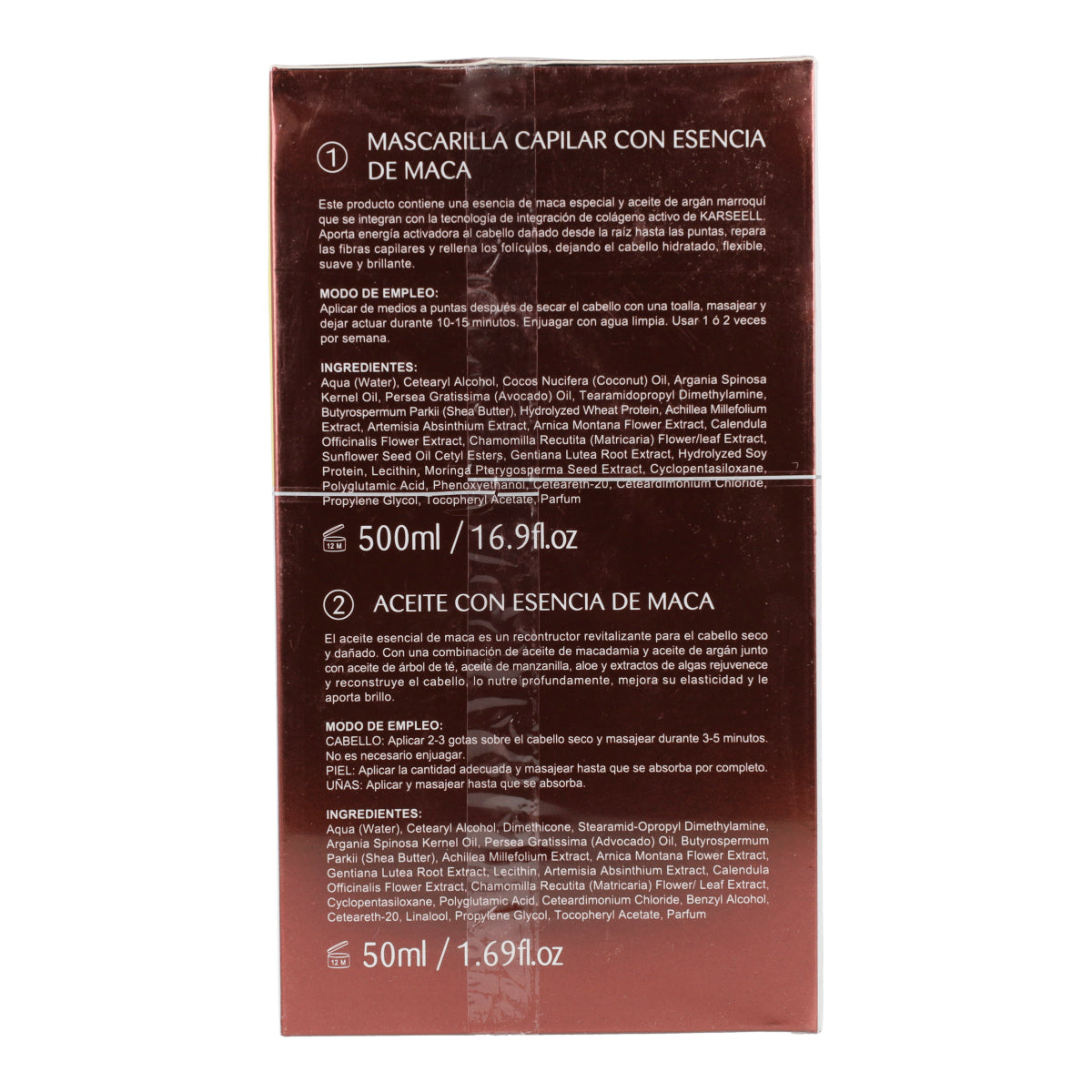 Set Mascarilla Colágeno + Aceite Karseell 500ml + 50ml