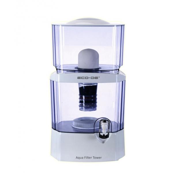 Torre de filtro Aqua ECO-DE®, dispensador purificador de água sem BPA